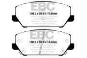 Bremsbelagsatz, Scheibenbremse Vorderachse EBC Brakes DP22343