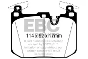 Bremsbelagsatz, Scheibenbremse Vorderachse EBC Brakes DP42360R