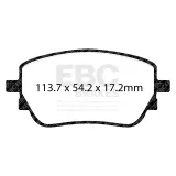 Bremsbelagsatz, Scheibenbremse Hinterachse EBC Brakes DP42391R