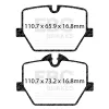Bremsbelagsatz, Scheibenbremse Hinterachse EBC Brakes DP42415R Bild Bremsbelagsatz, Scheibenbremse Hinterachse EBC Brakes DP42415R