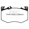 Bremsbelagsatz, Scheibenbremse Vorderachse EBC Brakes DP42423R Bild Bremsbelagsatz, Scheibenbremse Vorderachse EBC Brakes DP42423R
