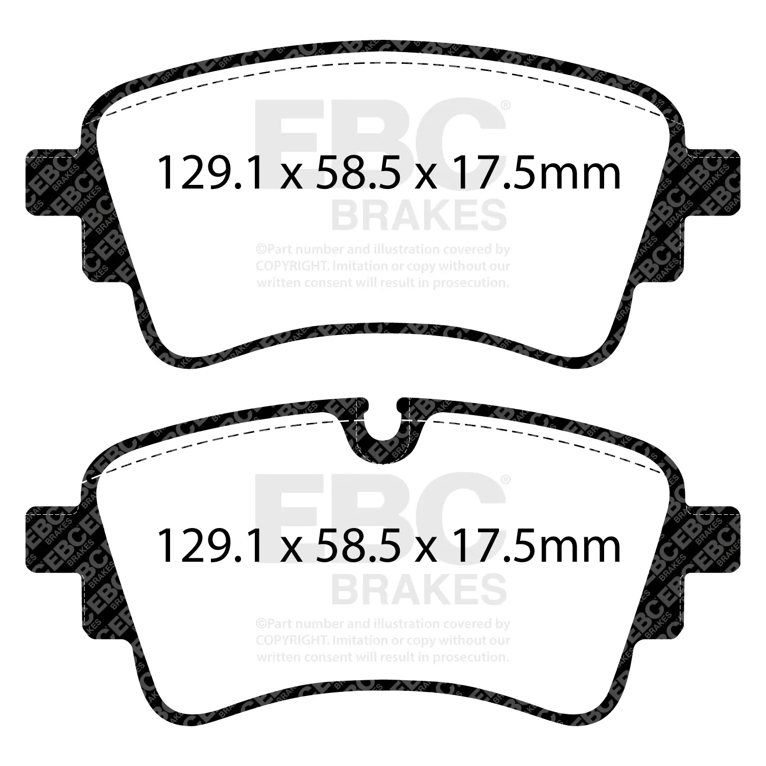 Bremsbelagsatz, Scheibenbremse Hinterachse EBC Brakes DP42435R