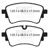 Bremsbelagsatz, Scheibenbremse Hinterachse EBC Brakes DP42435R