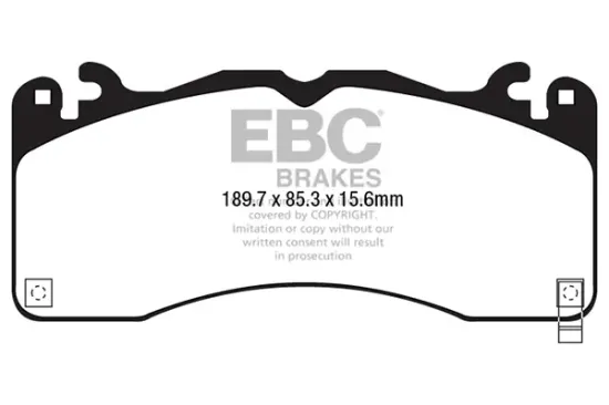 Bremsbelagsatz, Scheibenbremse Vorderachse EBC Brakes DP43040R Bild Bremsbelagsatz, Scheibenbremse Vorderachse EBC Brakes DP43040R