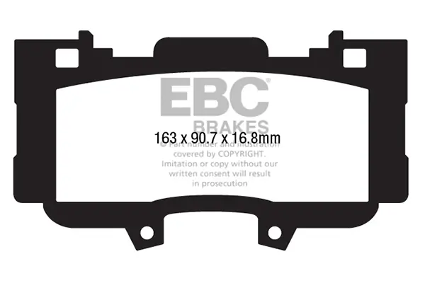 Bremsbelagsatz, Scheibenbremse Vorderachse EBC Brakes DP33042C