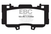 Bremsbelagsatz, Scheibenbremse Vorderachse EBC Brakes DP33042C