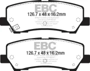Bremsbelagsatz, Scheibenbremse Hinterachse EBC Brakes DP43043R