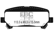 Bremsbelagsatz, Scheibenbremse Vorderachse EBC Brakes DP41089R