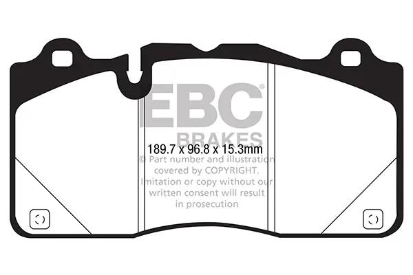 Bremsbelagsatz, Scheibenbremse Vorderachse EBC Brakes DP43050R