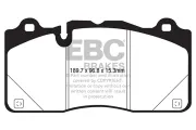 Bremsbelagsatz, Scheibenbremse Vorderachse EBC Brakes DP43050R