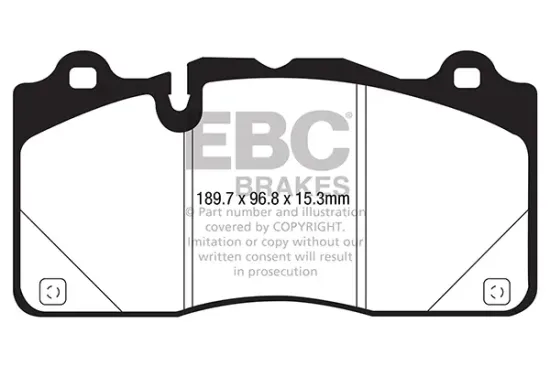 Bremsbelagsatz, Scheibenbremse Vorderachse EBC Brakes DP43050R Bild Bremsbelagsatz, Scheibenbremse Vorderachse EBC Brakes DP43050R