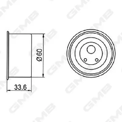 Spannrolle, Zahnriemen GMB GT10060 Bild Spannrolle, Zahnriemen GMB GT10060