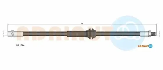 Bremsschlauch Vorderachse links Vorderachse rechts ADRIAUTO 05.1244 Bild Bremsschlauch Vorderachse links Vorderachse rechts ADRIAUTO 05.1244