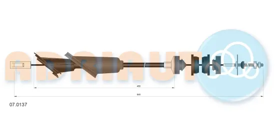 Seilzug, Kupplungsbetätigung ADRIAUTO 07.0137 Bild Seilzug, Kupplungsbetätigung ADRIAUTO 07.0137