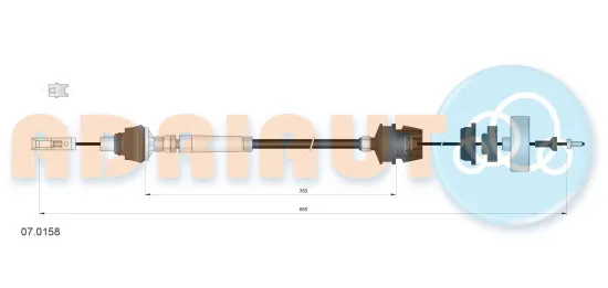 Seilzug, Kupplungsbetätigung ADRIAUTO 07.0158 Bild Seilzug, Kupplungsbetätigung ADRIAUTO 07.0158