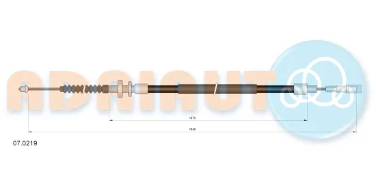 Seilzug, Feststellbremse hinten links hinten rechts ADRIAUTO 07.0219 Bild Seilzug, Feststellbremse hinten links hinten rechts ADRIAUTO 07.0219