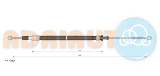 Seilzug, Feststellbremse hinten links hinten rechts ADRIAUTO 07.0296 Bild Seilzug, Feststellbremse hinten links hinten rechts ADRIAUTO 07.0296