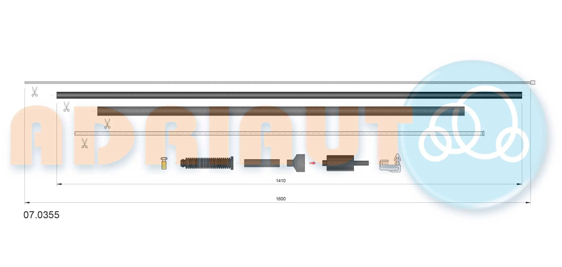 Gaszug ADRIAUTO 07.0355