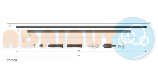 Gaszug ADRIAUTO 07.0356 Bild Gaszug ADRIAUTO 07.0356