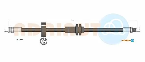 Bremsschlauch Vorderachse links Vorderachse rechts ADRIAUTO 07.1257