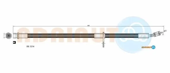 Bremsschlauch Vorderachse links Vorderachse rechts ADRIAUTO 08.1214