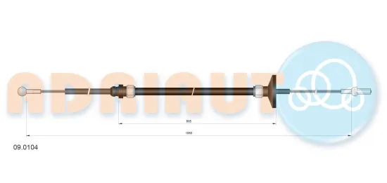 Seilzug, Kupplungsbetätigung ADRIAUTO 09.0104 Bild Seilzug, Kupplungsbetätigung ADRIAUTO 09.0104