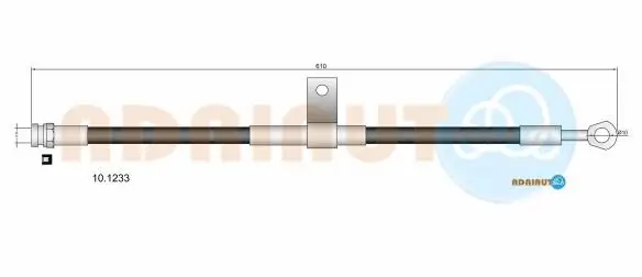 Bremsschlauch Hinterachse links ADRIAUTO 10.1233