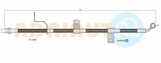 Bremsschlauch Vorderachse links ADRIAUTO 10.1264
