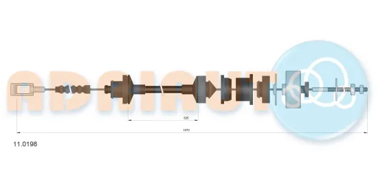 Seilzug, Kupplungsbetätigung ADRIAUTO 11.0198 Bild Seilzug, Kupplungsbetätigung ADRIAUTO 11.0198