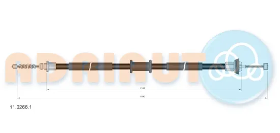 Seilzug, Feststellbremse hinten links hinten rechts ADRIAUTO 11.0266.1 Bild Seilzug, Feststellbremse hinten links hinten rechts ADRIAUTO 11.0266.1