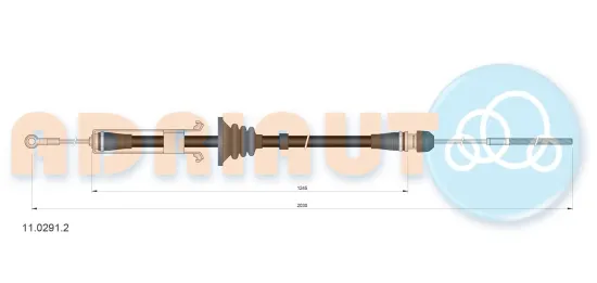 Seilzug, Feststellbremse vorne ADRIAUTO 11.0291.2 Bild Seilzug, Feststellbremse vorne ADRIAUTO 11.0291.2