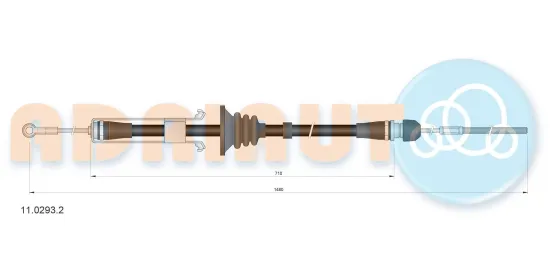 Seilzug, Feststellbremse vorne ADRIAUTO 11.0293.2 Bild Seilzug, Feststellbremse vorne ADRIAUTO 11.0293.2