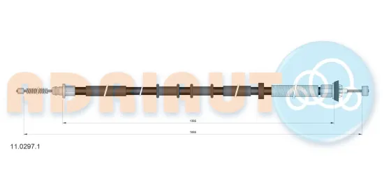 Seilzug, Feststellbremse hinten rechts ADRIAUTO 11.0297.1 Bild Seilzug, Feststellbremse hinten rechts ADRIAUTO 11.0297.1