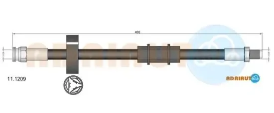 Bremsschlauch ADRIAUTO 11.1209 Bild Bremsschlauch ADRIAUTO 11.1209
