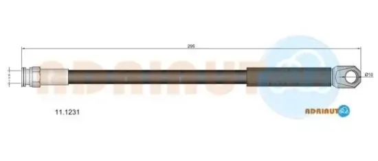 Bremsschlauch Hinterachse links Hinterachse rechts ADRIAUTO 11.1231 Bild Bremsschlauch Hinterachse links Hinterachse rechts ADRIAUTO 11.1231