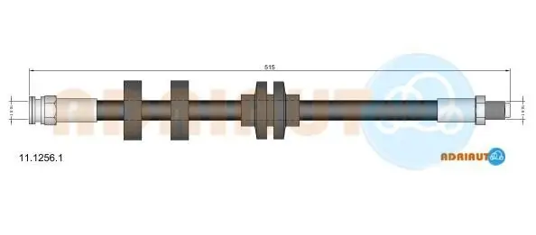 Bremsschlauch Vorderachse links Vorderachse rechts ADRIAUTO 11.1256.1