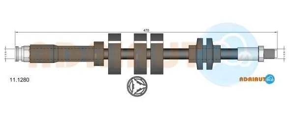 Bremsschlauch ADRIAUTO 11.1280 Bild Bremsschlauch ADRIAUTO 11.1280