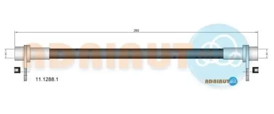 Bremsschlauch Hinterachse links Hinterachse rechts innen ADRIAUTO 11.1288.1 Bild Bremsschlauch Hinterachse links Hinterachse rechts innen ADRIAUTO 11.1288.1