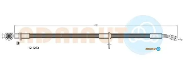 Bremsschlauch Hinterachse links Hinterachse rechts ADRIAUTO 12.1263