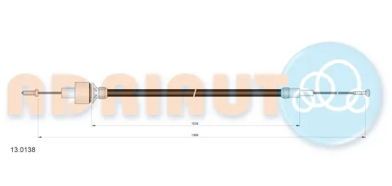 Seilzug, Kupplungsbetätigung ADRIAUTO 13.0138 Bild Seilzug, Kupplungsbetätigung ADRIAUTO 13.0138