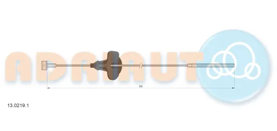 Seilzug, Feststellbremse vorne ADRIAUTO 13.0219.1 Bild Seilzug, Feststellbremse vorne ADRIAUTO 13.0219.1