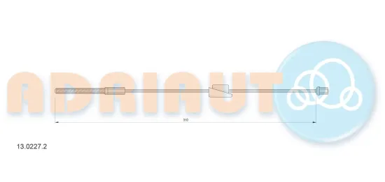 Seilzug, Feststellbremse vorne ADRIAUTO 13.0227.2 Bild Seilzug, Feststellbremse vorne ADRIAUTO 13.0227.2