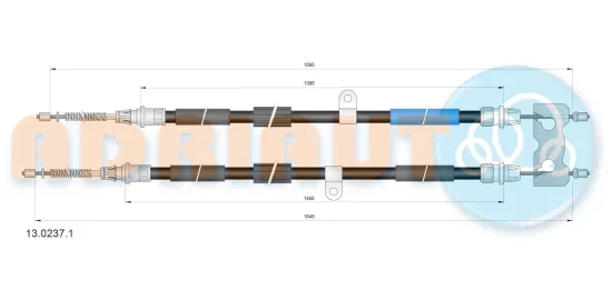 Seilzug, Feststellbremse hinten ADRIAUTO 13.0237.1 Bild Seilzug, Feststellbremse hinten ADRIAUTO 13.0237.1