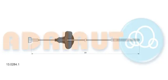 Seilzug, Feststellbremse vorne ADRIAUTO 13.0284.1 Bild Seilzug, Feststellbremse vorne ADRIAUTO 13.0284.1