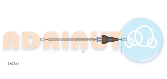 Seilzug, Feststellbremse hinten links hinten rechts ADRIAUTO 13.0293.1 Bild Seilzug, Feststellbremse hinten links hinten rechts ADRIAUTO 13.0293.1