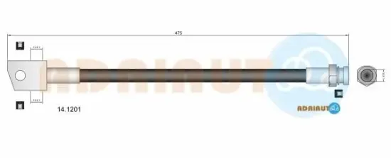 Bremsschlauch ADRIAUTO 14.1201 Bild Bremsschlauch ADRIAUTO 14.1201