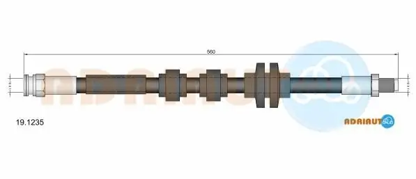Bremsschlauch ADRIAUTO 19.1235