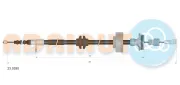 Seilzug, Feststellbremse hinten links ADRIAUTO 23.0280