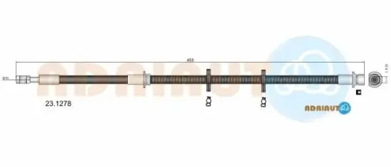 Bremsschlauch Vorderachse links Vorderachse rechts ADRIAUTO 23.1278 Bild Bremsschlauch Vorderachse links Vorderachse rechts ADRIAUTO 23.1278