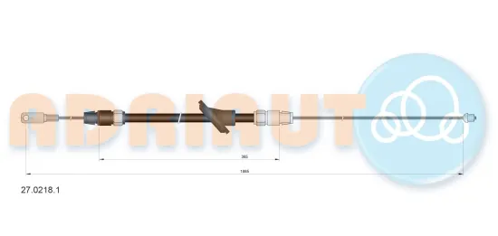 Seilzug, Feststellbremse vorne ADRIAUTO 27.0218.1 Bild Seilzug, Feststellbremse vorne ADRIAUTO 27.0218.1